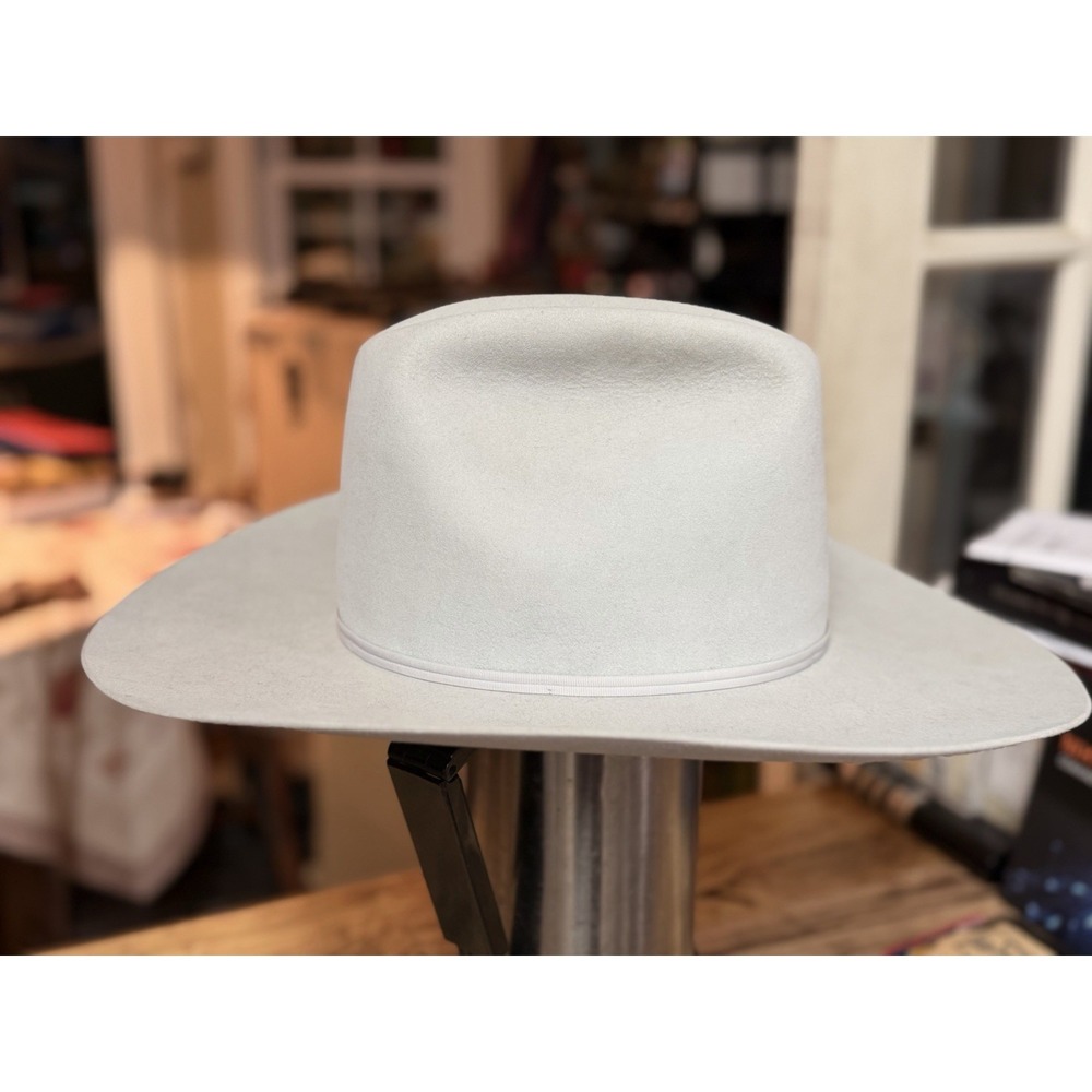 Vtg  Resistol 5X Beaver Cattleman Cowboy Hat 7 1/4 Sterling Long Oval WITH BOX!